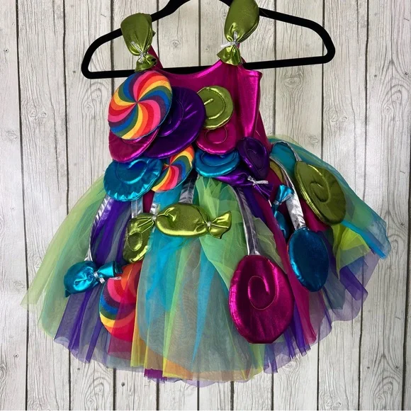 Chasing Fireflies Candy Fairy Costume - Pink, Green, Blue - Picture 4 of 8